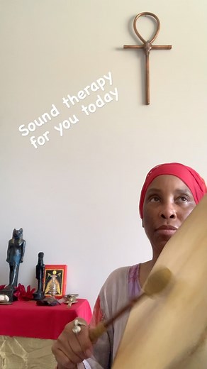1.6K views · 76 reactions | In honor of Black History and Mother Sekhmet I was feeling to share a little sound healing today. Close your eyes and just breathe it in. Let me know how it makes you feel in the comments. Ankh Udja Seneb #soundhealing #soundtherapy #drumming #drumtherapy #rasekhihealing #healeverything #kemeticreiki #energyhealing #healingjourney #ancestralvibes #spiritualhealer | Ra Sekhi Arts Temple | Facebook