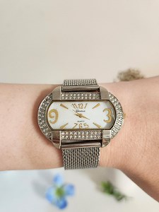 Vintage Geneva Platinum Rhinestone Wristwatch-women's-ladies Bracelet Watch Crystal Accents - Gift for Her/mom/sister - Silver-tone Jewelry - Etsy Australia