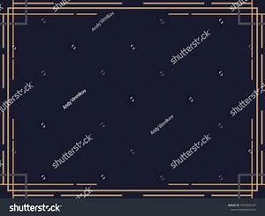 Art Deco Frame Vintage Linear Border Stock Vector (Royalty Free) 1931666147 | Shutterstock