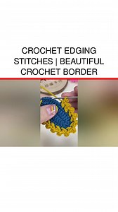Crochet Edging Stitches | Beautiful Crochet Border | DailyCrochet.com