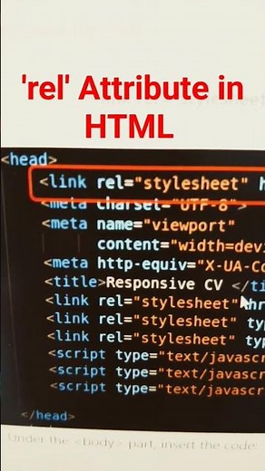 rel Attribute in HTML
