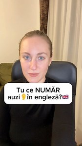 1M views · 4.6K reactions | Ce număr auzi în limba engleză? 朗 #invataengleza #engleza #english #englezausoara #englezaonline | Ana-Maria Țiculeasa | Facebook