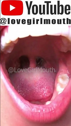 I'll show you my uvula - Beautiful girl shows her palate uvula,girl mouth tour #uvula #palate #mouth