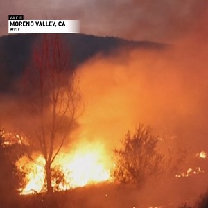 The Rabbit Fire in Moreno Valley, California broke out on Friday and has scorched 7,600 acres and has forced several evacuations and warnings, as of Monday. | AccuWeather