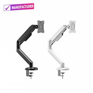 [Hot Item] Wholesale Modern Office Flexible Gas Spring Desk Laptop Mount and Computer Adjustable Single Gas Monitor Arm
