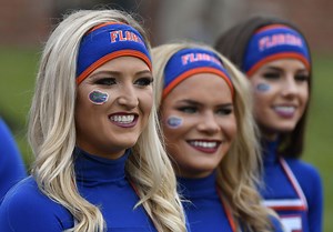 Florida cheerleading squad prep for an exciting Gators vs Razorbacks Week 10 clash