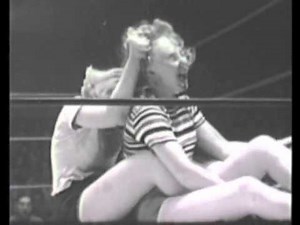 Lindy Lawrence vs Lynn O'Connor 1950's TV Wrestling From Holloywood female ladies women's lady