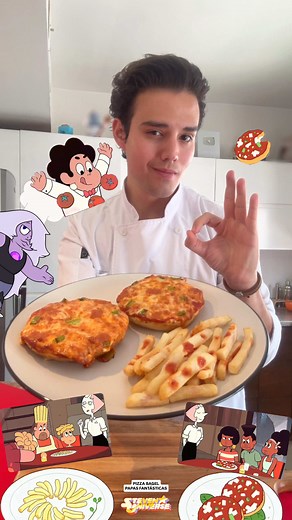 Pizza Bagel y Papas de Steven Universe: ¿te animas a probarlas?