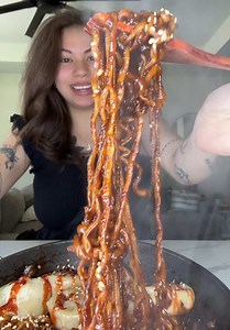 Black Bean Samyang Noodles & Soup Dumplings Recipe