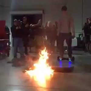 Hover board tricks at CRAWL Magazine BBQ! Ian from Xtreme was handling the course design. | VENOM Racing | Facebook