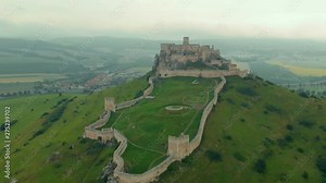 The Spis Castle - Spissky hrad National Cultural Monument (UNESCO) - Spis Castle - One of the largest castle in Central Europe (Slovakia).