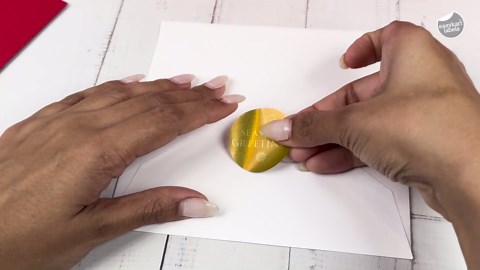 easykart labels 12 Christmas Greeting Cards with Envelopes, 5.8" x 5.8"Gold Foiling & Embossing,Holiday Notecards Pack for Men and Women (1 Design, 12 Cards)