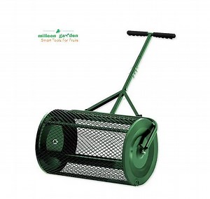 [Hot Item] Compost Spreader for Lawn Care and Garden 400 mm Barrel Diameter Landscape Compost Spreader