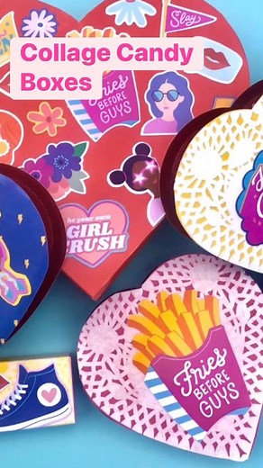 317 reactions · 14 shares | Makeover Valentine Candy Boxes with scrapbook paper and Mod Podge. #valentine #valentinescandy #valentinesgift #galentinesday #galentines #modpodge #candy #candybox | Handmade Happy Hour with Cathie Filian | Facebook