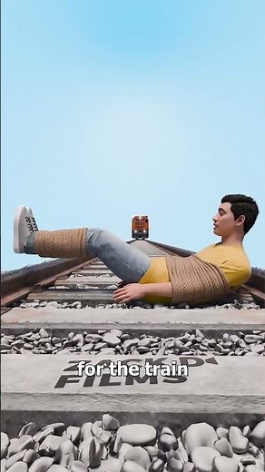 How To Survive Tied To Train Tracks 😱