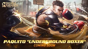 342K views · 4.2K reactions | Ang bagong skin ni Paquito na "Underground Boxer" ay paparating na! Sa lakas ng kanyang mecha arms, kayang durugin ni Paquito lahat! #MobileLegendsBangBang #MLBBNewSkin | Mobile Legends: Bang Bang | Facebook