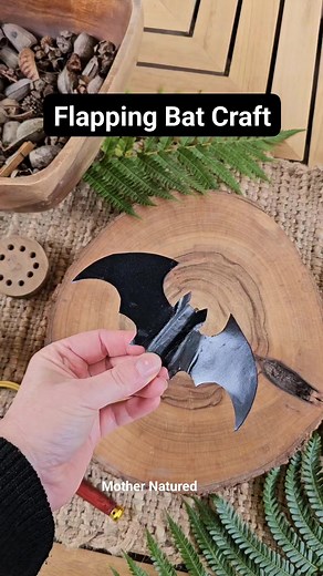 3.3K views · 14 reactions | This is such a fun Halloween activity, or simply for bat lovers! It flaps just like a real bat. #halloweenactivities #halloweencrafts | Mother Natured | Facebook