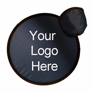[Hot Item] Collapsible Fan Custom Foldable Nylon Flying Disc Folding Fan Flexible Sublimation Round Handheld Fans