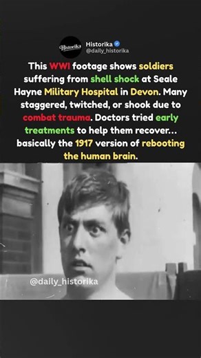 WWI Soldiers Couldn't Control Their Bodies #shorts #ptsd #shorts
