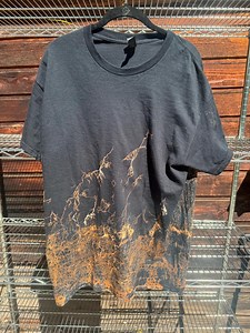 Lightning and Crackle Bleach Shirt - Etsy
