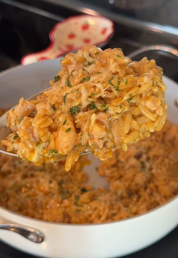 Creamy Lemon Chicken Orzo recipe - Quick easy weeknight dinner