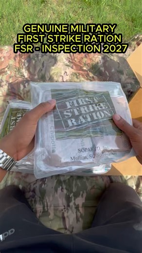Genuine Military First Strike Ration (FSR) – 24-Hour MRE Inspection Date: 2027 Be mission-ready with the First Strike Ration (FSR)—a compact, high-calorie, 24-hour MRE designed for performance and endurance in the field. ✅ Inspection Date: 2027 for long shelf life ✅ Choose between a Full Case or Individual Menus ✅ Includes entrees, snacks, energy bars, drink mixes & more ✅ Lightweight, portable, and ideal for high-mobility situations Perfect for emergency prep, hiking, bug-out bags, or multi-day