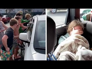 Dad Embarrasses Daughter At Car Wash