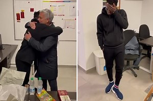 Watch Mourinho give Afena-Gyan £670 pair of SHOES after netting first Roma goals