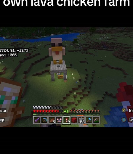 Creating a Lava Chicken Farm for Minecraft