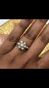 Vintage pearl beauty! 懶 What is better than 1 pearl…..7 pearls! This...