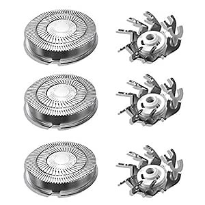 USonline911 3Pcs 2024 Upgraded SH50/52 Replacement Razor Heads Shaver Blades For Philips Norelco SH50/52 HQ8140 HQ8240 SH50/52090 PT920 SH50/5216