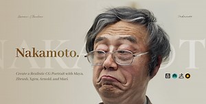 Nakamoto – Create a Realistic CG Portrait with Maya, ZBrush, Xgen, Arnold, and Mari - 3D.sk Blog