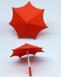 6.7K views · 42 reactions | Most beautiful umbrella making very easy tutorial at home - Make your own hand mini umbrella for your kids #umbrella #toy #diy | Craftsome | Facebook