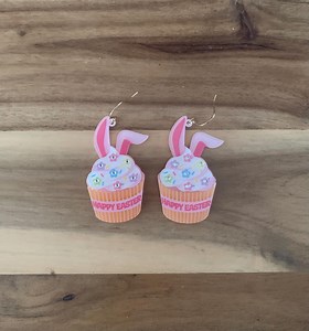 Resin Easter Bunny Cupcake Earrings NWOT Jewelry All Item Prices Include US Tariffs - Etsy Canada