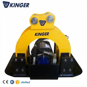 [Hot Item] Kinger Top Seller Impact Vibro Plate Compactor for Mini/Heavy Duty Excavator Digger with Powerful Bottom Plate for Sale