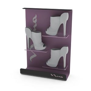 [Hot Item] Customizable 3-Tier Acrylic Shoe Display Rack for Retail