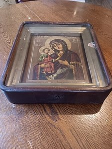 Three Hended Mother Of God.  Hands Painted  18 Century Old Antique Icon.  | eBay UK