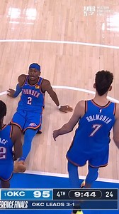 An incredible circus shot by SGA! 🙌 #NBAConferenceFinals #ThunderUp | NBA