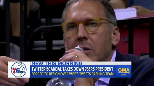 76ers general manager resigns after wife's Twitter scandal