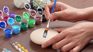 Nicpro Mandala Rock Painting Kit, Dot Arts and Crafts for Adults, Mandala Dotting Tools Kit, Large Wooden Rocks for Painting, DIY, Stencils, Acrylic Paints, Brushes, Dotting Tools for Rocks