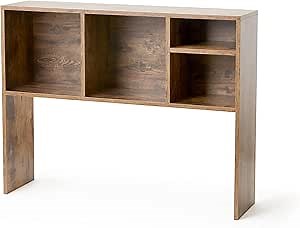 The College Cube - Dorm Desk Bookshelf - Dark Wood