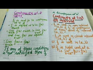 Continuous & Discontinuous Functions
