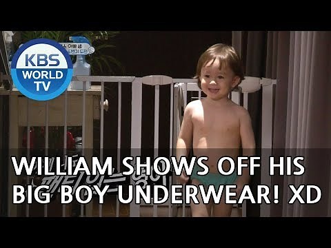 William shows off his big boy underwear! XD [The Return of Superman/2018.10.07]