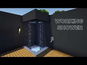 How to Build a Working Automatic Shower in Minecraft