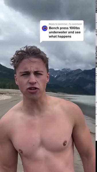 100lb Underwater Bench Press