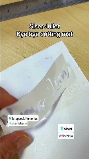 Cutting vinyl without cutting mat with Siser Juliet