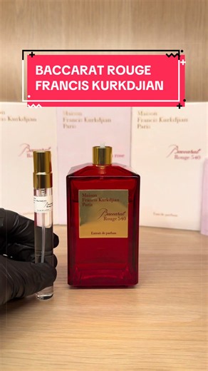 L’extrait de parfum baccarat rouge 540 de chez Maison Francis Kurkdjian #parfum #parfumviral