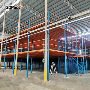 [Hot Item] Customize Factory Price Multi-Level Loft Mezzanine Rack Attic Shelves Warehouse Storage Rack
