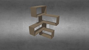 CORNER WALL SHELF - Download Free 3D model by kakou3991