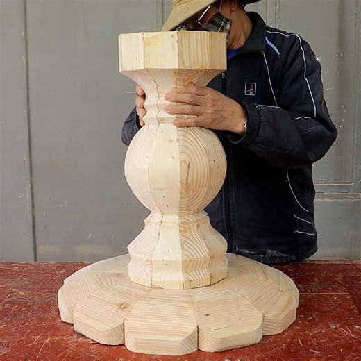 4.4K views · 77 reactions | Create Wooden Columns With A Wave Effect On The Surface Using Basic Tools | WT Team Woodworking | Facebook